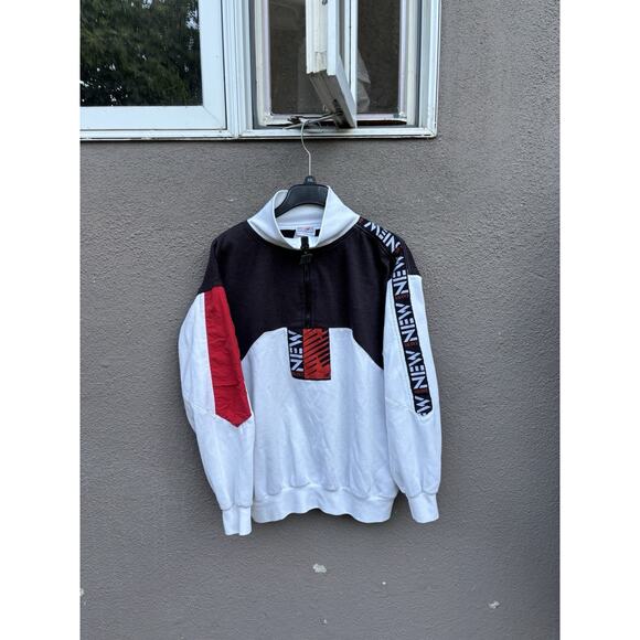 Vintage 90s New Balance Hong Kong Jacket 1/4 Zip Size XL White - Picture 3 of 16